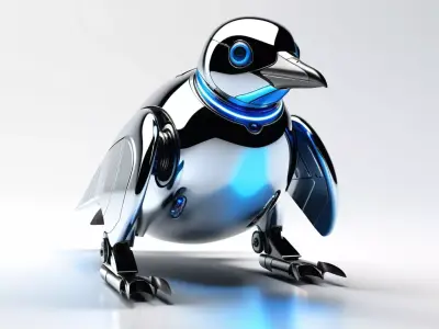 Robotic Penguin SciFi Animal Model 3D model