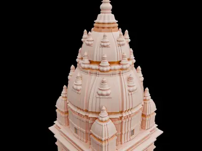 Hindu Temple Low-poly 3D model order