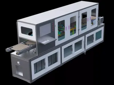 WIFI automated testing production line equipment 3D model