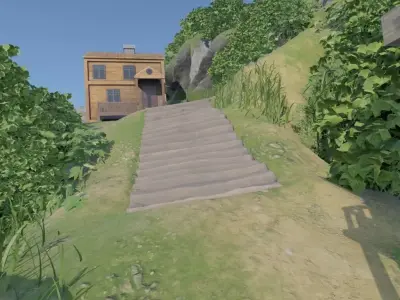 Hillside Village 3D model get