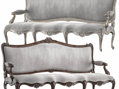 roberto rococo sofa art 732 3D model