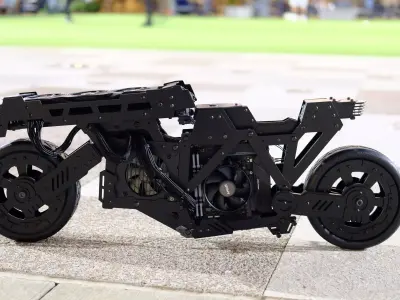 Quantum Retrograde Bike ITX PC Cas Bike 3D print model