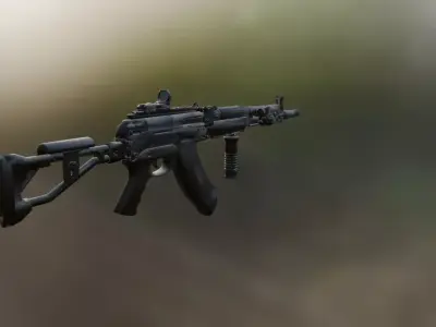 AK 47 3D model 9