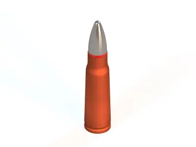 Kalashnikov bullet 3D model