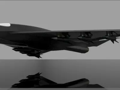 fighter war plane 3d 3ds rhino obj 3D model