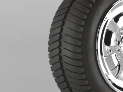 unusual Tire or tyre High poly design 50 percent off 3D model