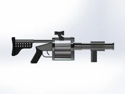 grenade launcher 3D model