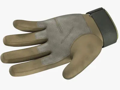 Army Gloves PBR Low-poly 3D model