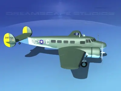 Lockheed C-37 US Army Air Force 3D model