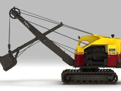 Ruston Bucyrus Excavator 3D model