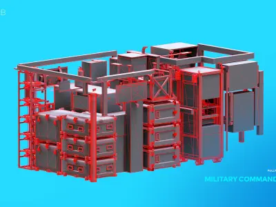 Military Command Unit X2 3D model