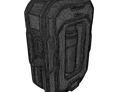 Futuristic SciFi Energy Container Module 3D model