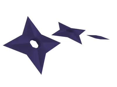 Shuriken - Hand Painted Free 3D model