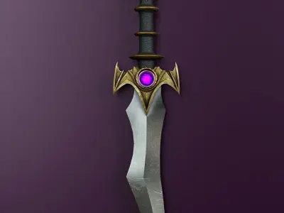 Fantasy Dagger Set 33 3D model