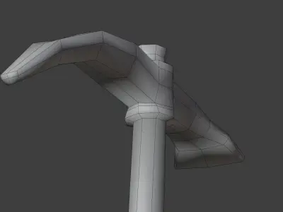 Iron Pickaxe - Hand Painted 3D model