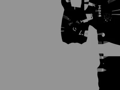 A hand-held rocket launcher Free low-poly 3D model