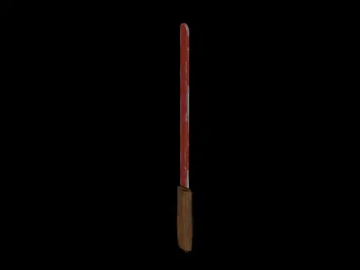wooden sword low poly game ready 3d model Low-poly 3D model