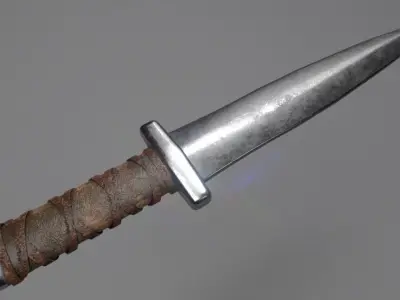 Dirk Dagger Low-poly 3D model