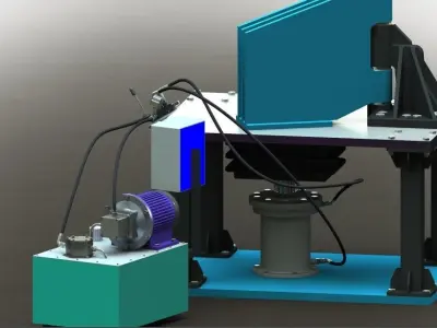 Hydraulic Packing Machine 3D model