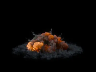 Bomb Explosion 3D model