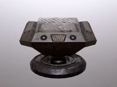 TURRET 03 Low-poly 3D model