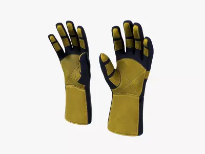 Welding Gloves 3D model