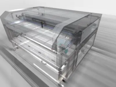 Laser machine CO2 3D model
