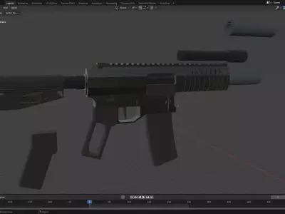 Dagger 556 SBR Free low-poly 3D model