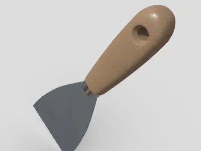Painter Spatula Low-poly 3D model