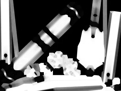 Chaos Sword Low-poly Weapon Low-poly 3D model