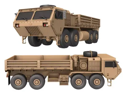 HEMTT A4 Cargo Truck - Army transport truck 3D model