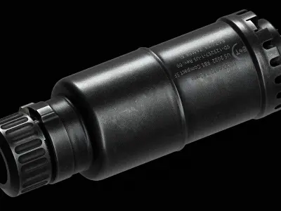 BT RBS 762 compact SF Suppressor Low-poly 3D model
