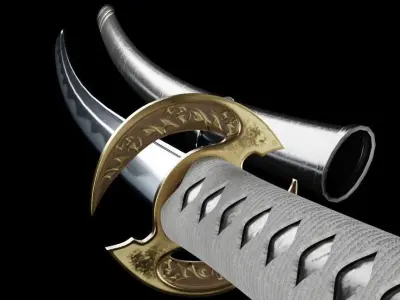 Samurai Sword Free 3D model