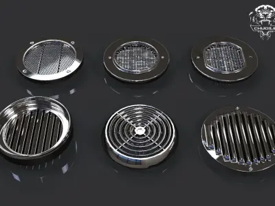 Vents - Kitbash Low-poly 3D model