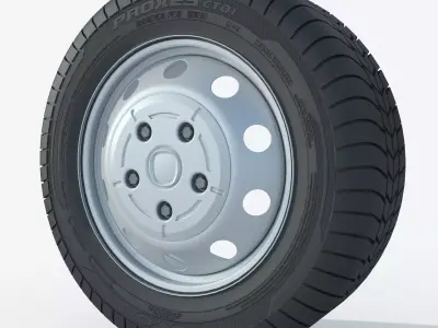 wheel Rim Tire 9 3D model
