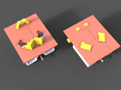 Towing Pins - Shark Jaws Modul Typ A  3D print model by haller3d