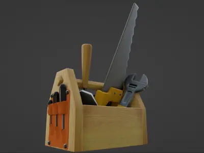 Cartoon Toolbox 3D model