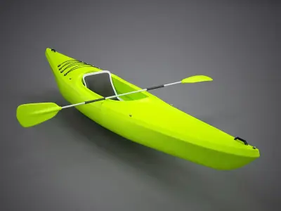 Small Recreational Kayak 3D model