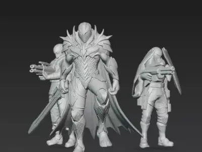 Black Wraith Squadron 3D print model purchase