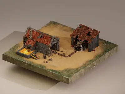  Iron Mine Level 15 3D model