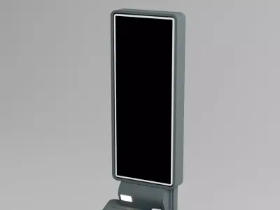 Self-Service Payment Kiosk 3D Model Free low-poly 3D model