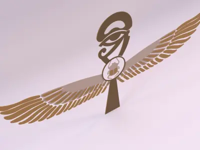 Egyptian Symbols - 014 Low-poly 3D model