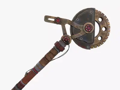Apocalypse Axe Low-poly 3D model purchase