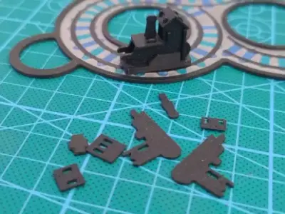 Magic Moving Card Train the Fidget Infinite Rail 3D print model