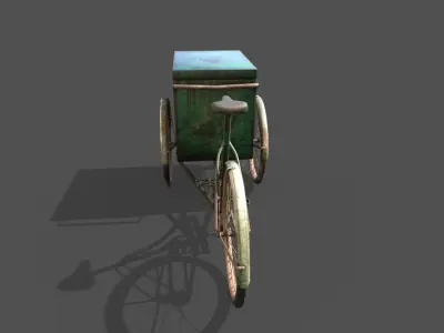 Tricycle  With Storage 3D model