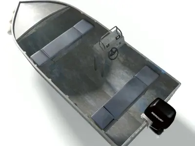 Alluminium Dory 3D model