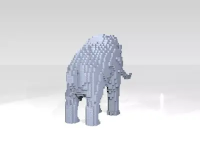 Mammoth Voxel 3D model