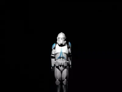 Phase 2 501st Clone 3D model