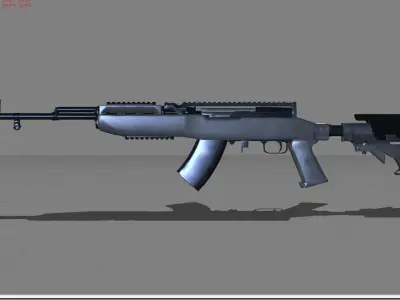 SKS Pubg  Low-poly 3D model