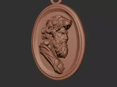 Hercules Pendant 3D print model